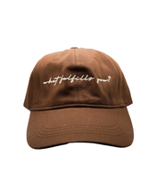 Load image into Gallery viewer, What Fulfills You? Minimal Chic Baseball Hat - Chocolate
